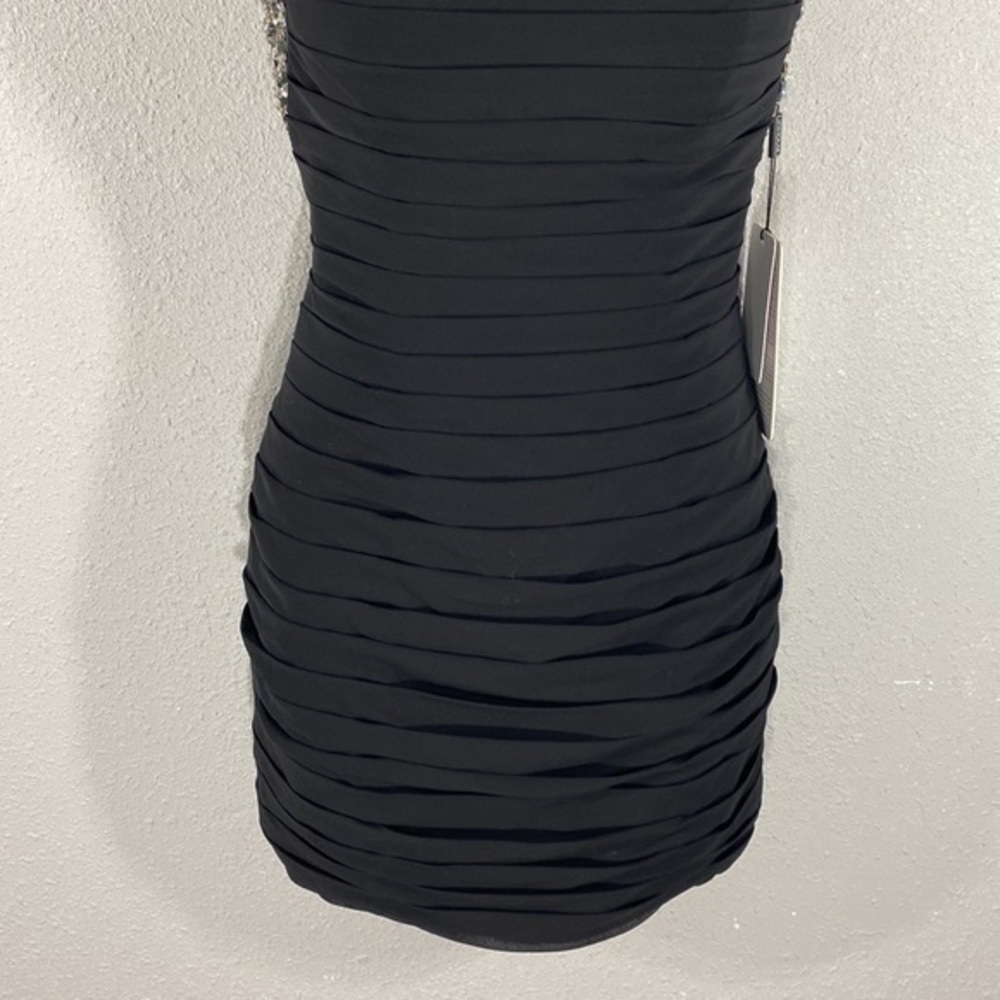 NWT JJ’s House black tiered jewel strap mini dress 4 I8 - Picture 3 of 13